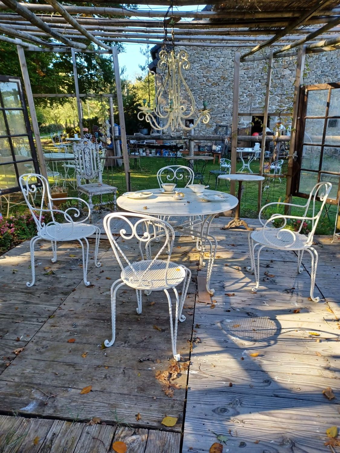 Salon de jardin année 1960