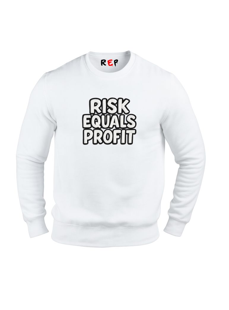 Risk Equals Profit Crewneck, Sweatshirt