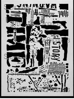StencilGirl Stencil - Story Time