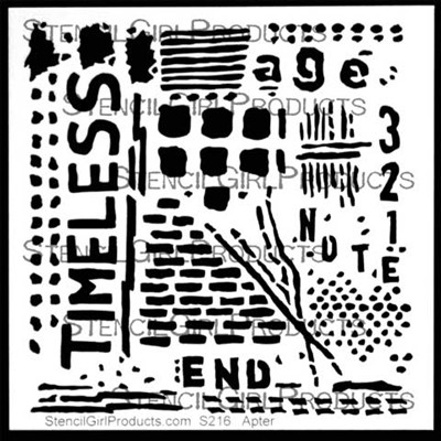 StencilGirl Stencil - Timeless