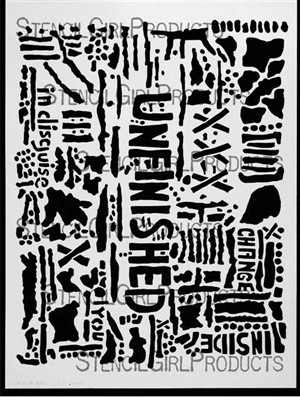 StencilGirl Stencil - Unfinished