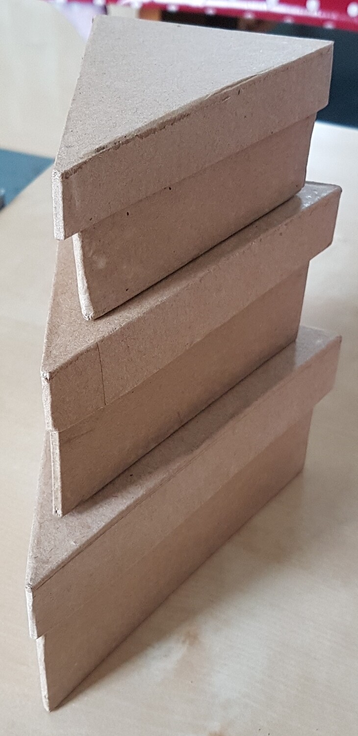 Papier-Mache Boxes - Triangular (set of 3)