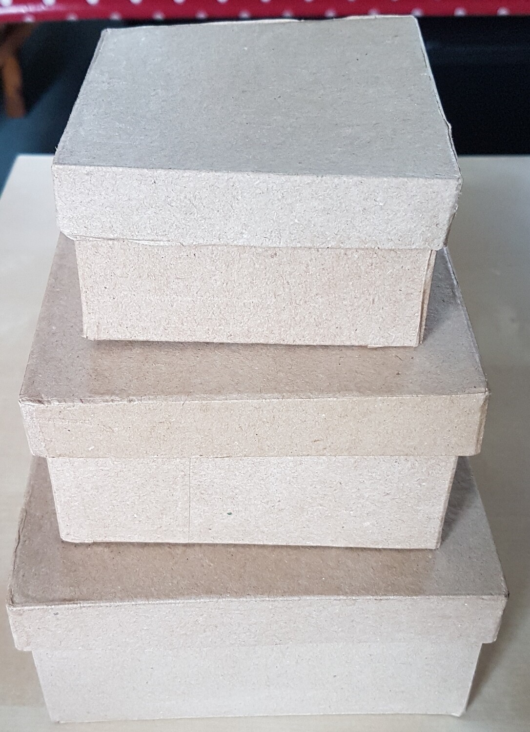 Papier-Mache Boxes - Square (set of 3)