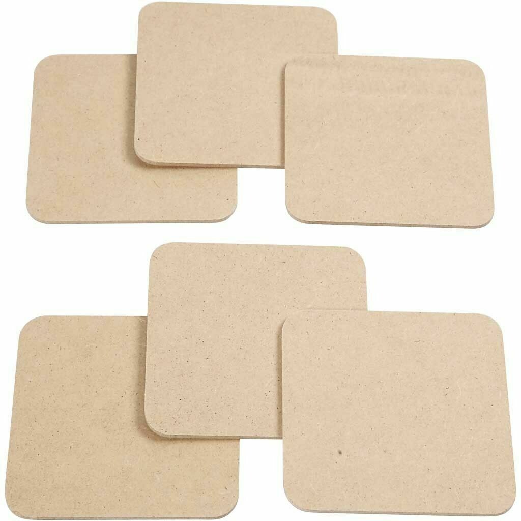 MDF Coasters - set of 6