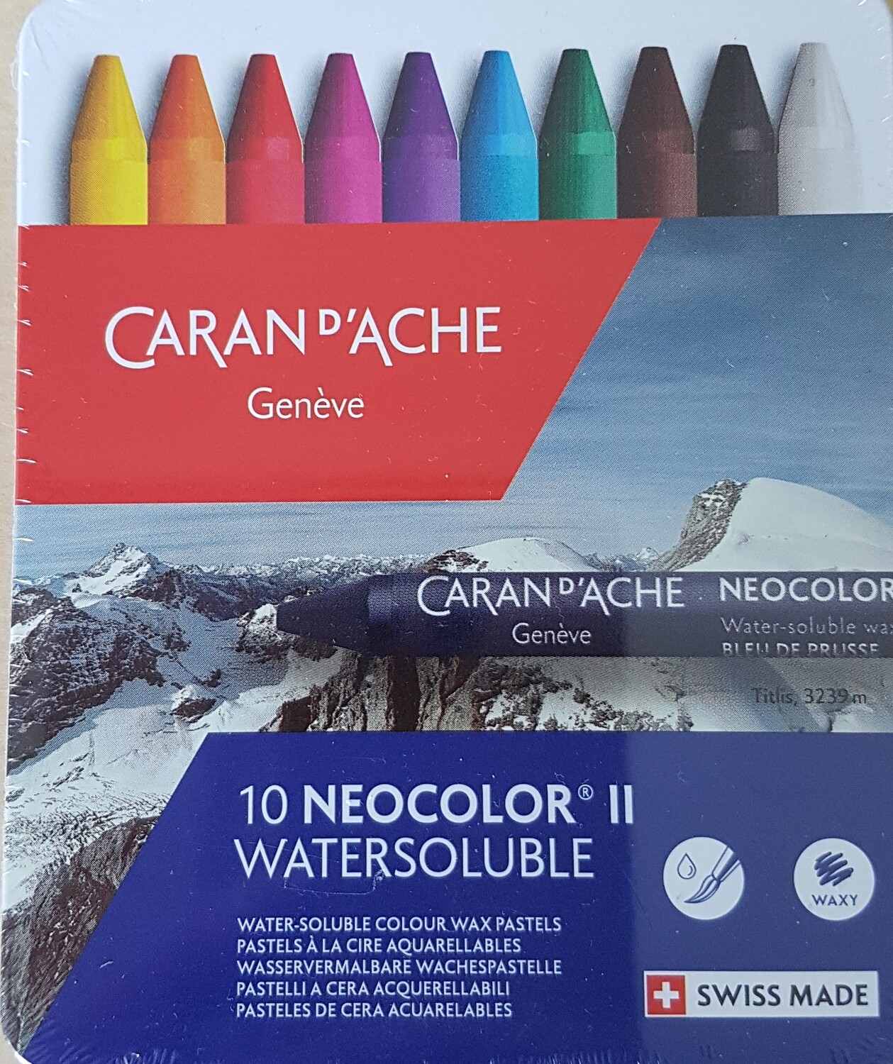 Neocolor II Watersoluble Colour Crayons Set of 10