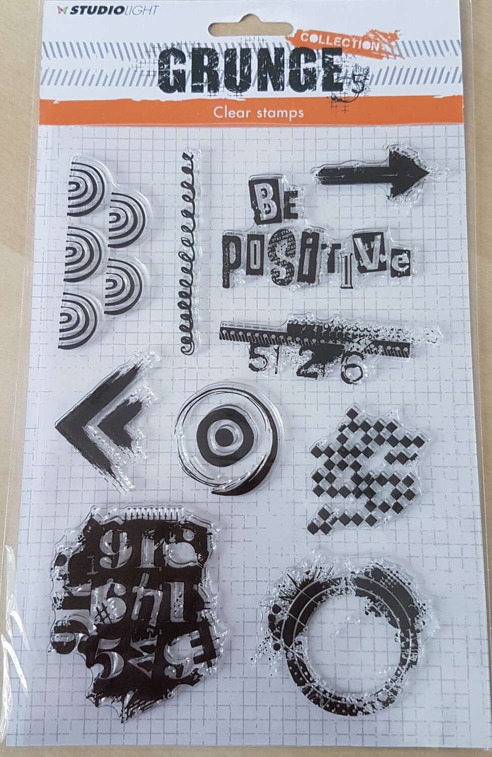 Studio Light Grunge Clear Stamp #362