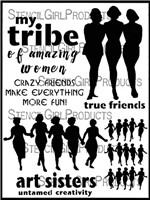 StencilGirl Stencil - Finding Your Tribe - Carolyn Dube