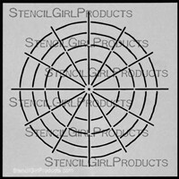 StencilGirl Stencil - Hue Tint Shade Tone Outline