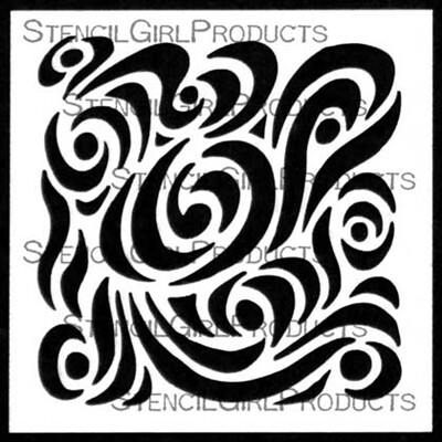 StencilGirl Stencil - Spirit Wind Mini