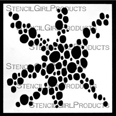 StencilGirl - River Rocks Mini Stencil
