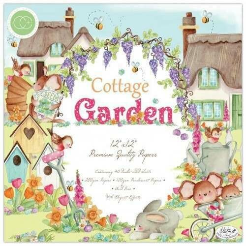 Craft Consortium Cottage Garden - Premium Paper Pad 12&quot; x 12&quot;