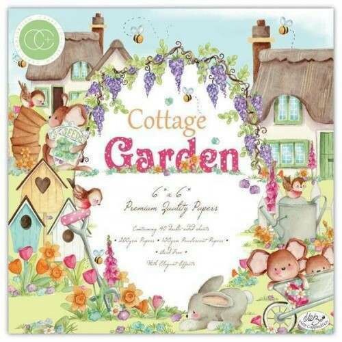 Craft Consortium Cottage Garden - Premium Paper Pad 6&quot; x 6&quot;