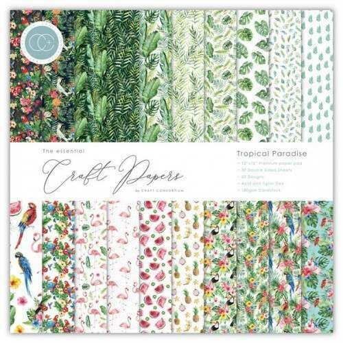 Craft Consortium The Essential Craft Papers - Tropical Paradise 12&quot; x 12&quot;