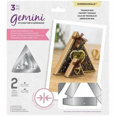 Gemini Double-sided Die - Dimensionals - Triangle Box Gemini Double-sided Die - Dimensionals - Triangle Box