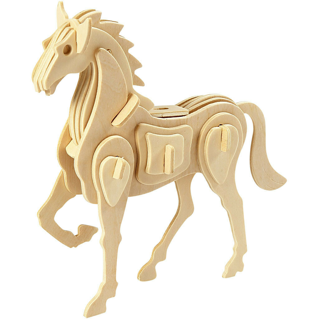 3D Wooden Construction Kit - Horse