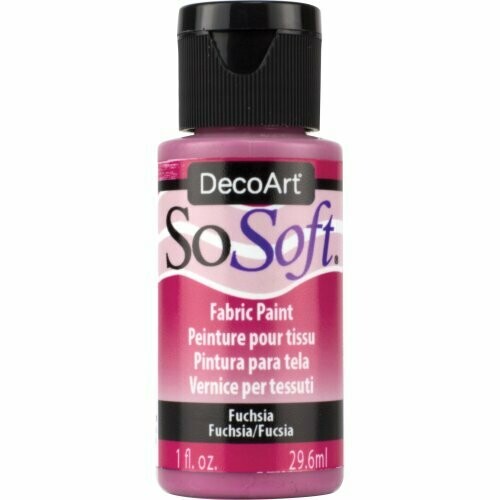 DecoArt SoSoft Fabric Paint - Fuchsia