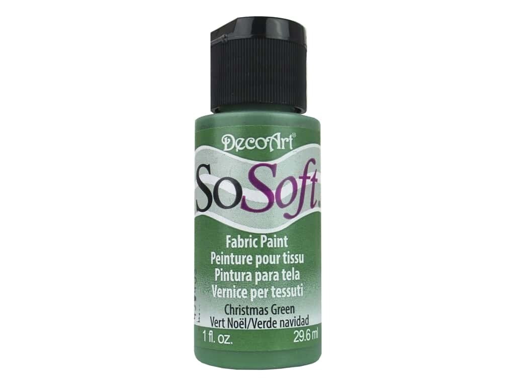 DecoArt SoSoft Fabric Paint - Christmas Green