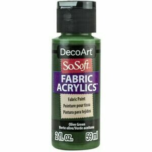 DecoArt SoSoft Fabric Paint - Olive Green