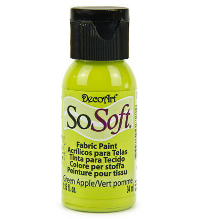 DecoArt SoSoft Fabric Paint - Green Apple