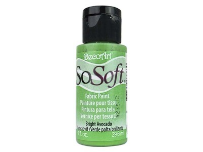 DecoArt SoSoft Fabric Paint - Bright Avocado