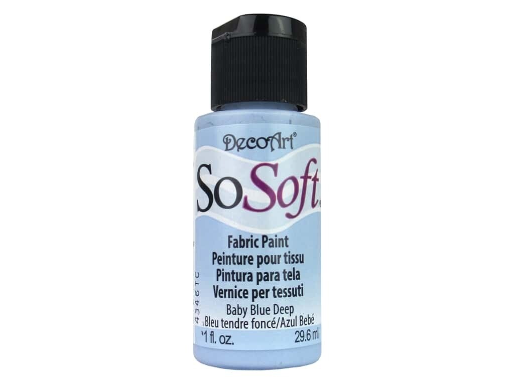 DecoArt SoSoft Fabric Paint - Baby Blue Deep