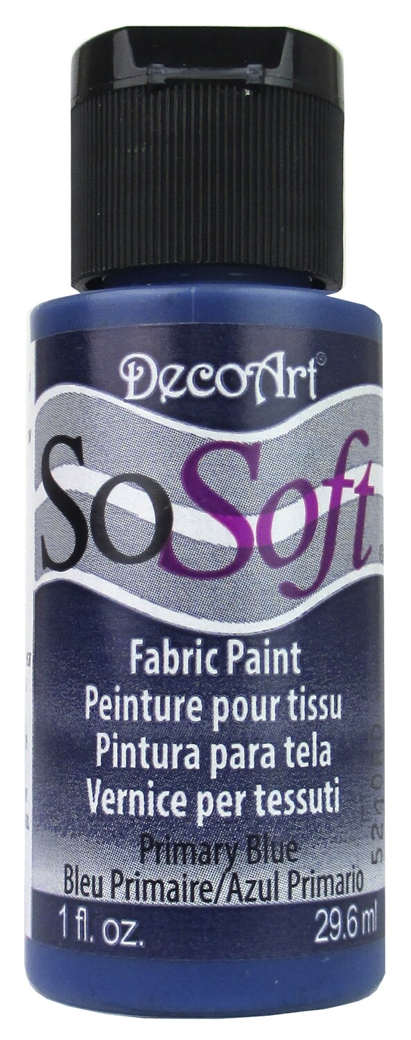 DecoArt SoSoft Fabric Paint - Primary Blue