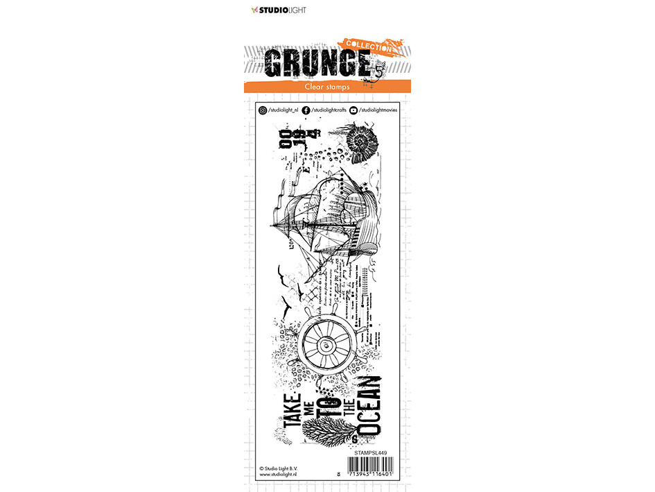 Studio Light Grunge Clear Stamp #449