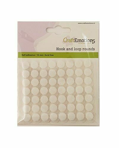 Self adhesive hook and loop rounds - 10mm