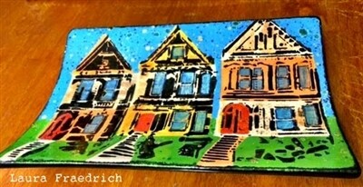 StencilGirl Stencil - Trio of Houses