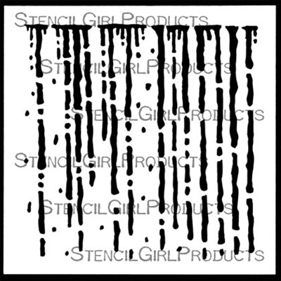 StencilGirl Stencil - Drips