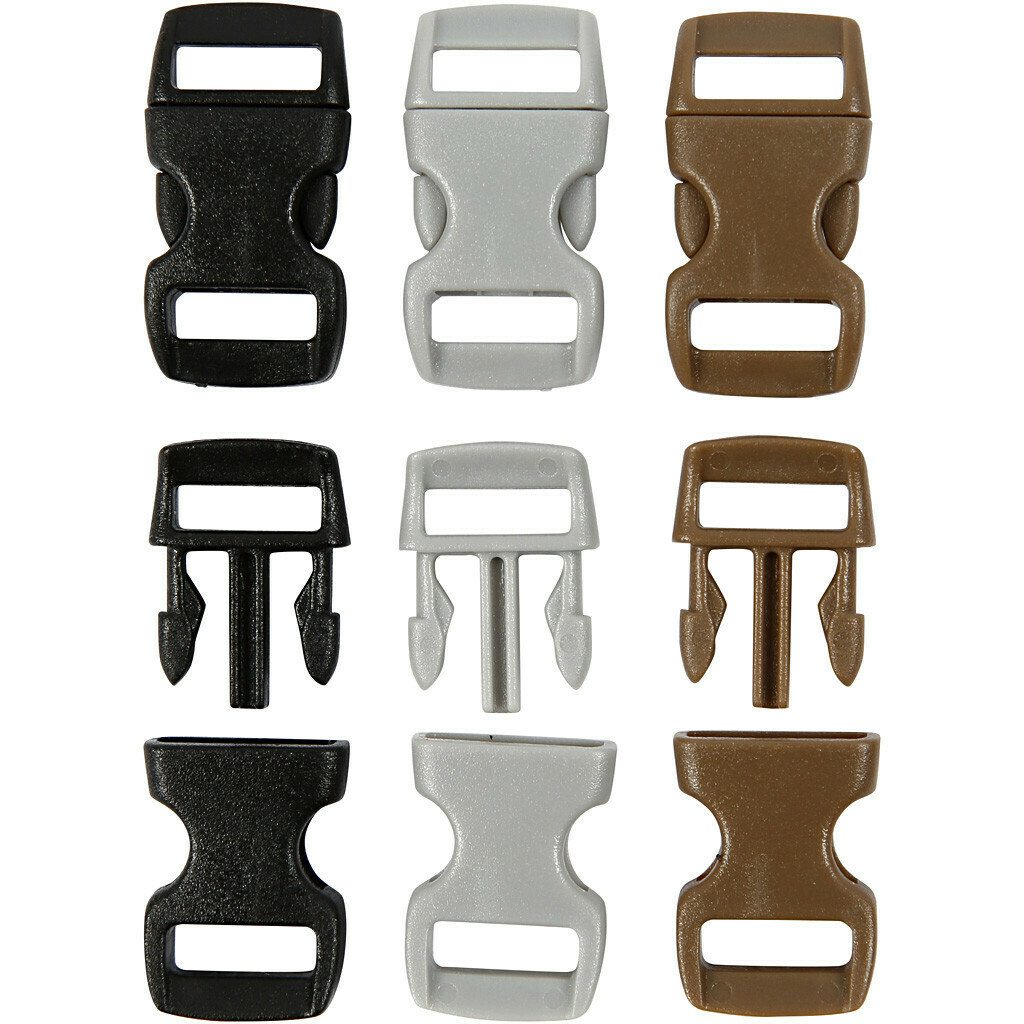Click Clasp 15mm x 29mm - Various colours