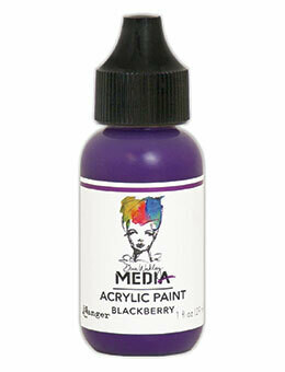 Dina Wakley Media Heavy Body Acrylic Paint - Blackberry