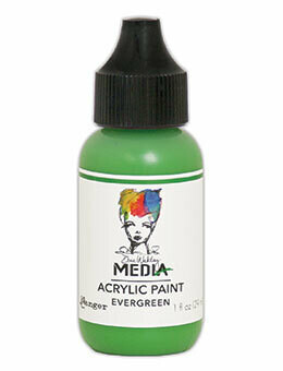 Dina Wakley Media Heavy Body Acrylic Paint - Evergreen