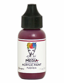 Dina Wakley Media Heavy Body Acrylic Paint - Fuchsia