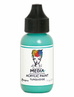 Dina Wakley Media Heavy Body Acrylic Paint - Turquoise