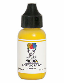 Dina Wakley Media Heavy Body Acrylic Paint - Lemon