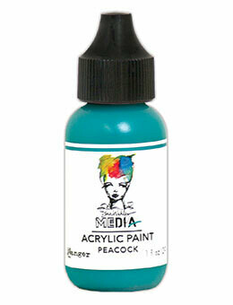 Dina Wakley Media Heavy Body Acrylic Paint - Peacock
