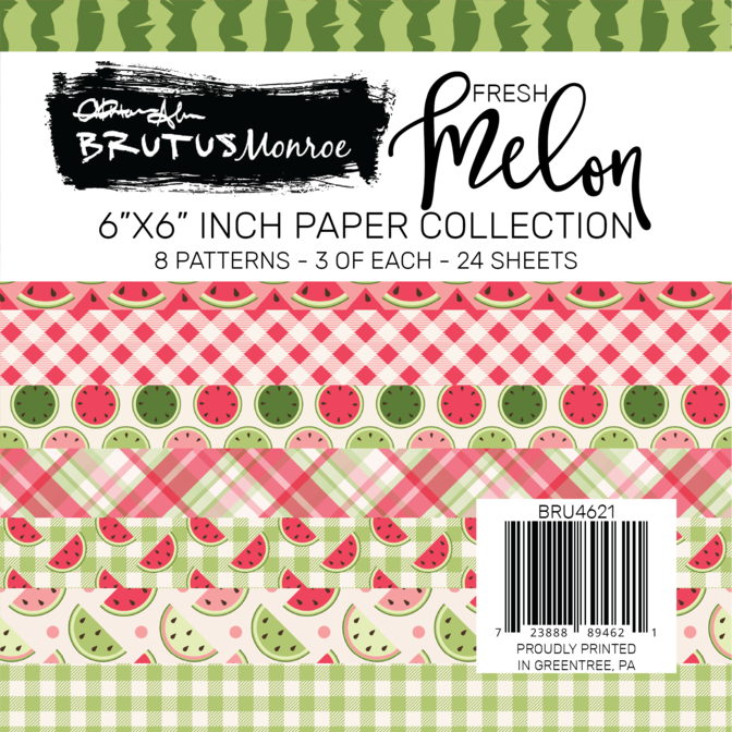 Brutus Monroe - Fresh Melon Paper Pad 6&quot; x 6&quot;