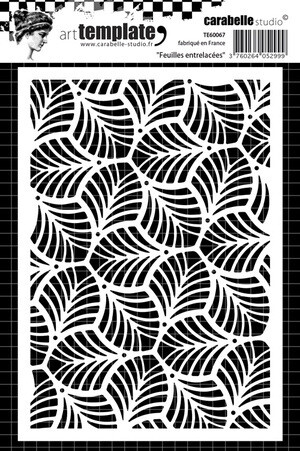 Carabelle Stencil A6 - Interlaced leaves