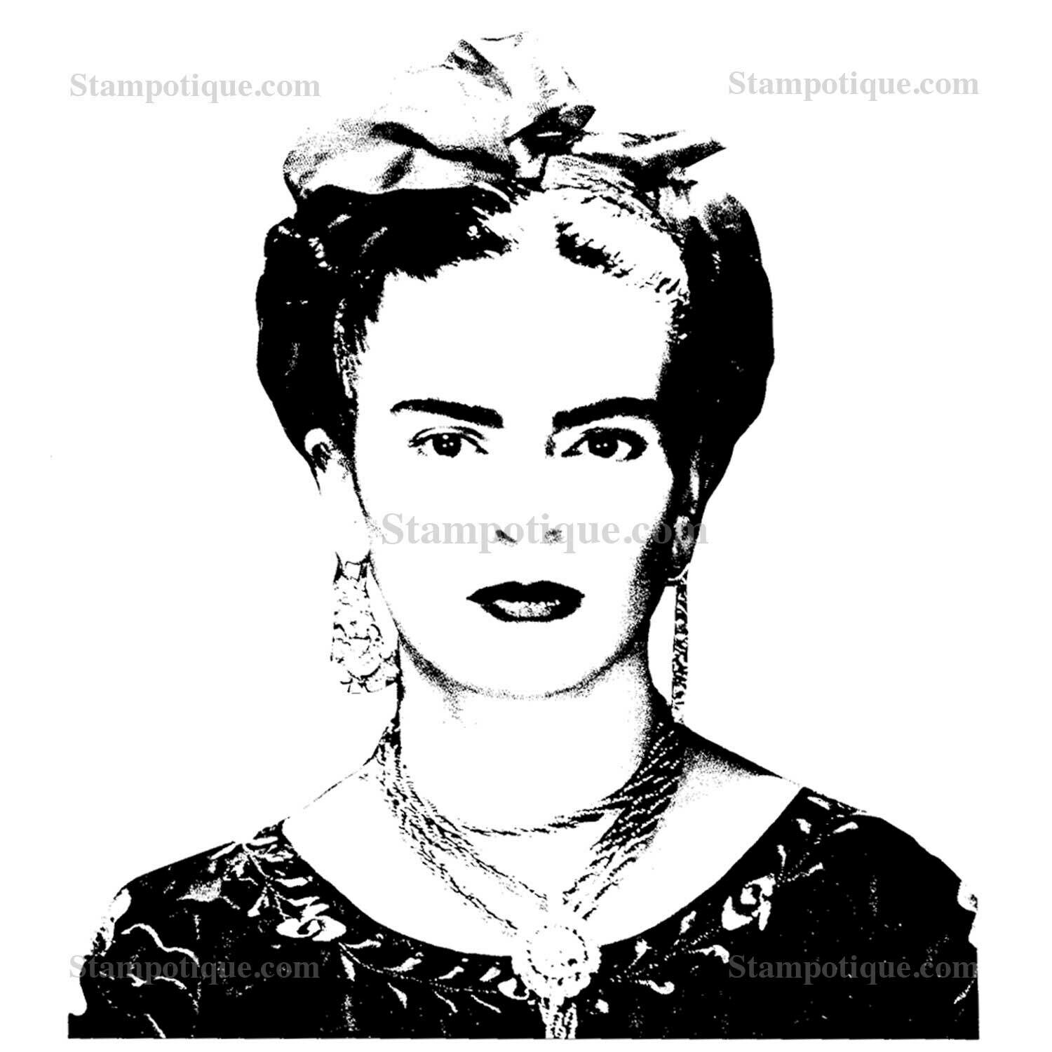 Stampotique - Frida Grande (cling mount)