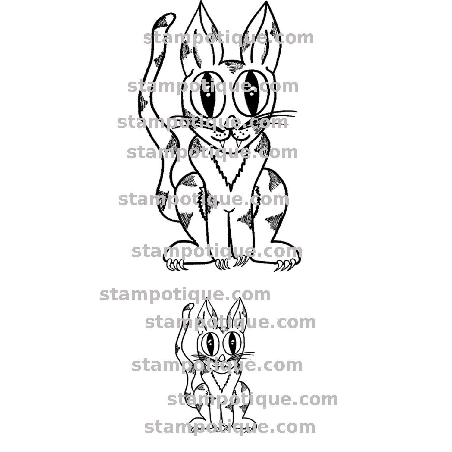Stampotique - Catelyn - set of two stamps (cling mount)
