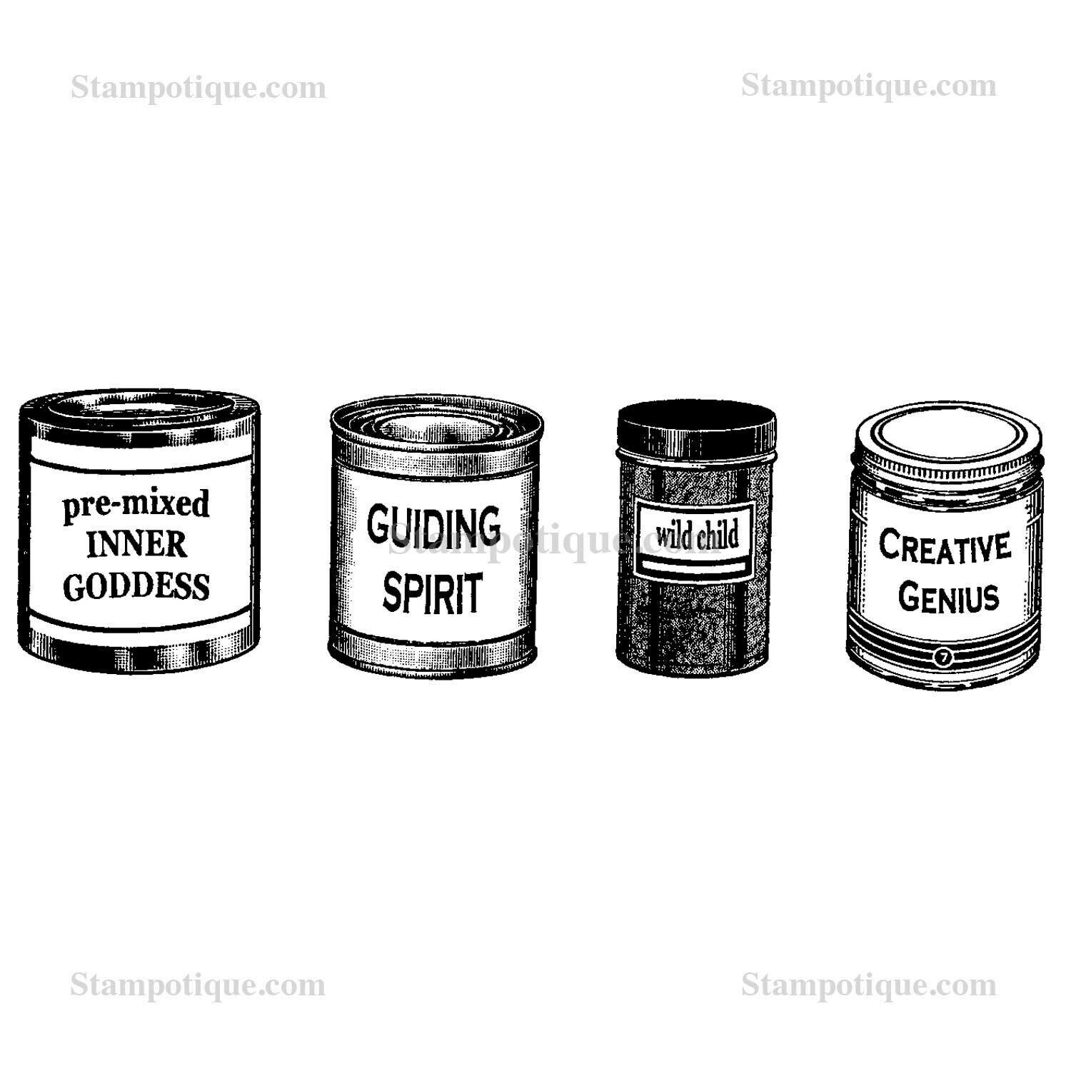 Stampotique - Containers Cubed #3 (cling mount)