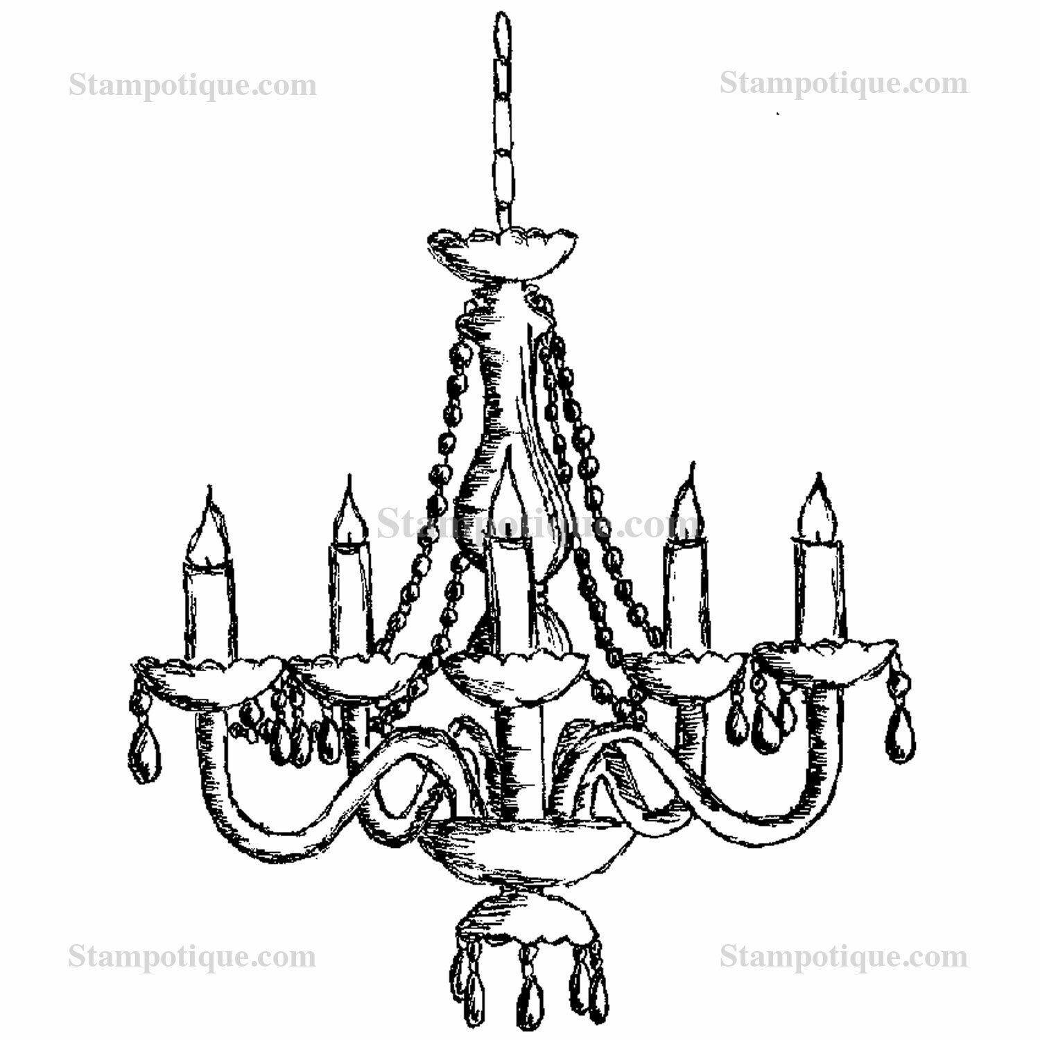 Stampotique - Goth Chandelier (cling mount)