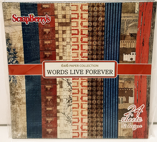 Scrapberry&#39;s - Words Live Forever 6x6 paper pad