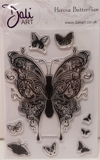 DaliART Henna Butterflies stamps