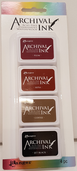 Ranger Mini Archival Ink pads #2 - set of 4