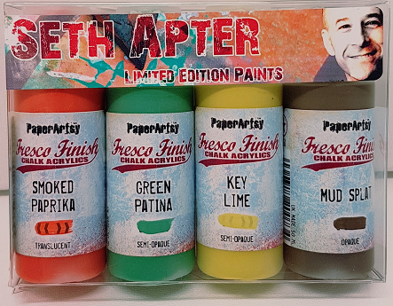 PaperArtsy Fresco Finish Chalk Acrylic paint. Seth Apter Set #2