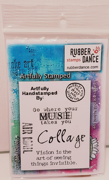 Rubber Dance Unmounted Red Rubber Stamp - Artfully Stamped