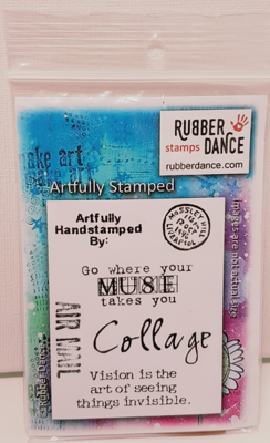 Rubber Dance Unmounted Red Rubber Stamp - Artfully Stamped