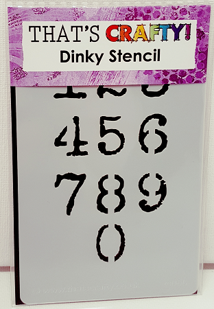 That&#39;s Crafty! Dinky Stencil - Numbers